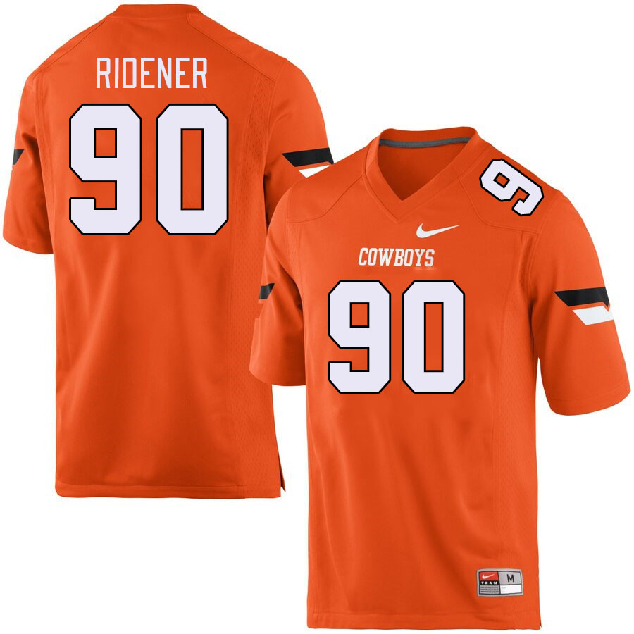 Men #90 AJ Ridener Oklahoma State Cowboys College Football Jerseys Stitched-Orange - Click Image to Close